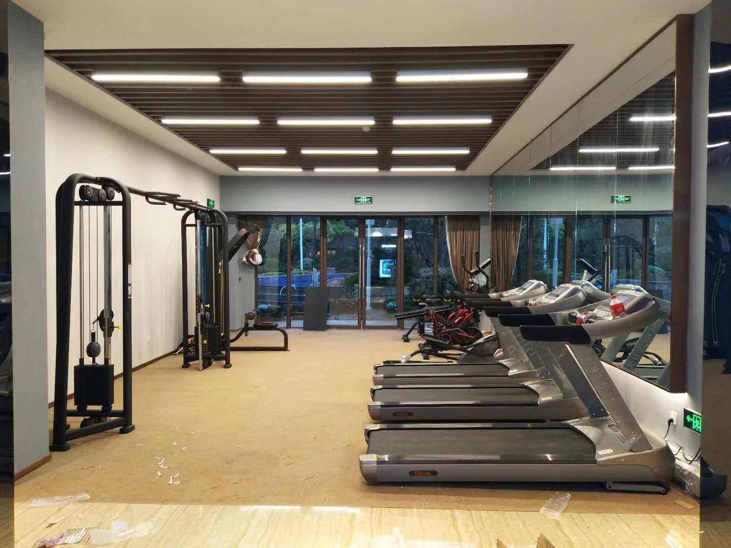 湖南德州陵城区碧桂园健身器材 泡芙视频官网下载免费地产健身房案例