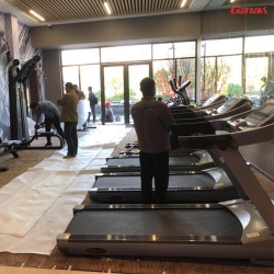 湖南衡阳蒸湘杨柳西路碧桂园健身房 泡芙视频官网下载免费地产健身器械案列
