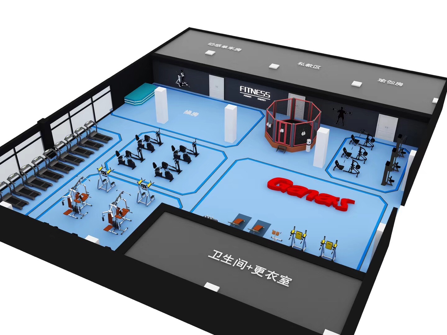 泡芙视频官网下载免费健身器材厂家专业设计团队3D/CAD平面摆放图纸